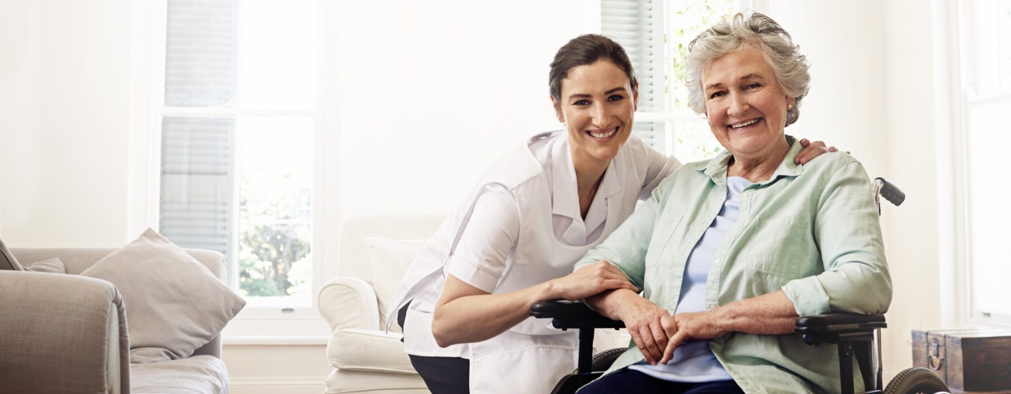 Nurse,,Portrait,And,Woman,Disability,In,Wheelchair,,Medical,Wellness,Or